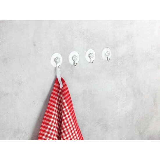 Wenko Saughaken Nickel Transparent 4er Set 5 Wenko Saughaken Nickel Transparent 4er Set – Bild 3