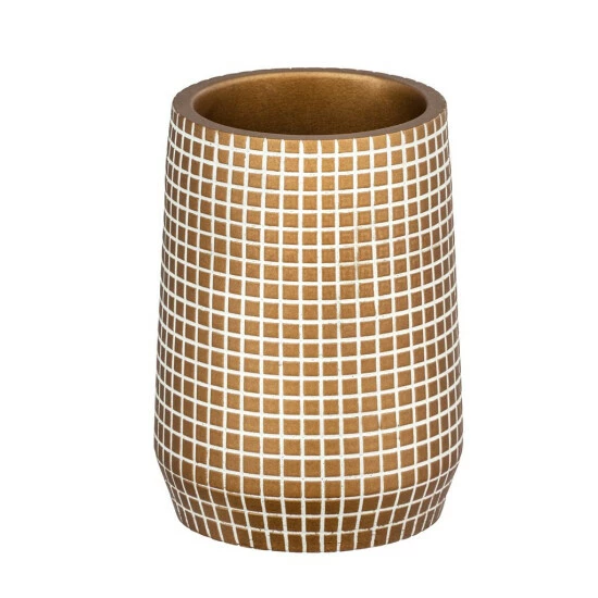 Wenko Zahnputzbecher Ohrid Gold 2er Set 4 Wenko Zahnputzbecher Ohrid Gold 2er Set – Bild 2