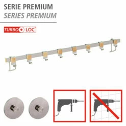 Wenko Turbo-Loc® Hakenleiste Premium Mit 8 Haken