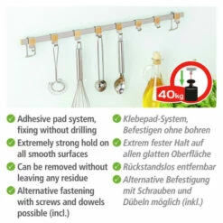 Wenko Turbo-Loc® Hakenleiste Premium Mit 8 Haken 20 Wenko Turbo-Loc® Hakenleiste Premium Mit 8 Haken -Günstiges Wenko Geschäft unnamed file 31890