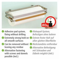 Wenko Turbo-Loc® Küchenrollenhalter Premium -Günstiges Wenko Geschäft unnamed file 31905