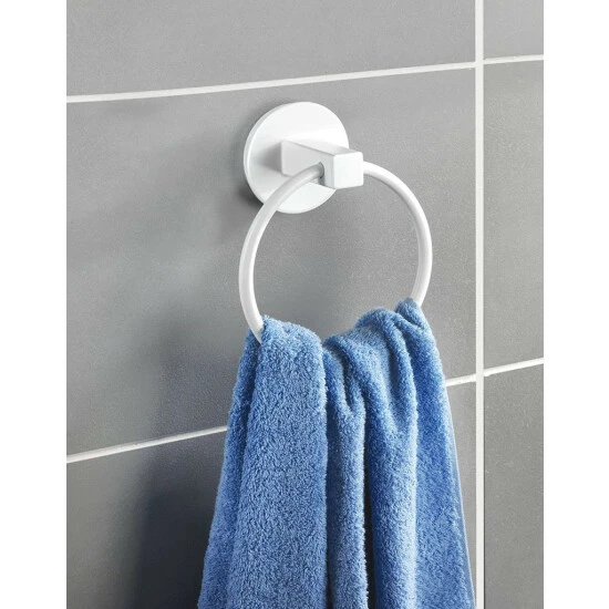 Wenko Static-Loc® Handtuchring Osimo Weiß 5 Wenko Static-Loc® Handtuchring Osimo Weiß – Bild 3