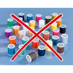 Wenko Nähgarn Transparent Dunkel, 2er Set