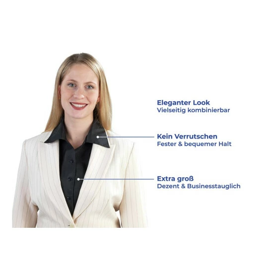 Wenko Blusenkragen Schwarz 7 Wenko Blusenkragen Schwarz – Bild 5