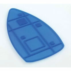 WENKO 1940002100 Bügeleisenablage - Hitzbeständig, Silikon, 23.5 X 13 Cm, Blau