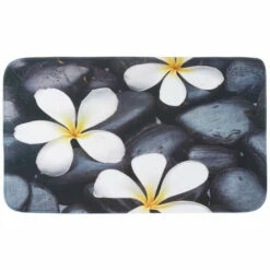 Günstiges Wenko Geschäft 16 WENKO 20950100 Badteppich Bloom - Duschvorleger, 100 % Polyester, Mehrfarbig