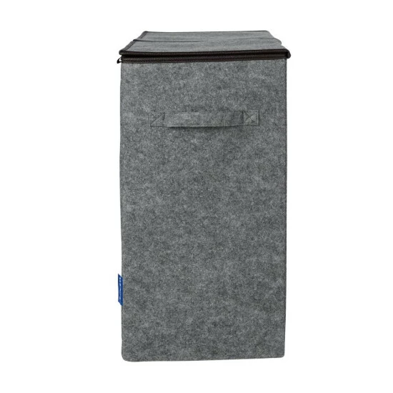 Wenko Wäschesammler Filz Duo Grau/Braun 5 Wenko Wäschesammler Filz Duo Grau/Braun – Bild 3