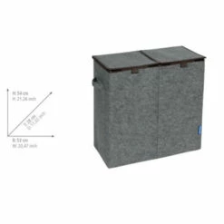 Wenko Wäschesammler Filz Duo Grau/Braun 12 Wenko Wäschesammler Filz Duo Grau/Braun -Günstiges Wenko Geschäft unnamed file 3236