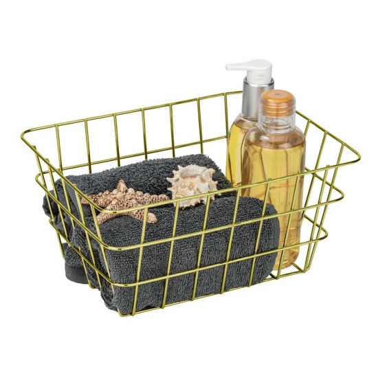 Wenko Aufbewahrungskorb Viana Gold 6 Wenko Aufbewahrungskorb Viana Gold – Bild 4