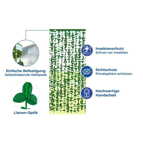 Wenko Blättervorhang Liane 7 Wenko Blättervorhang Liane – Bild 5