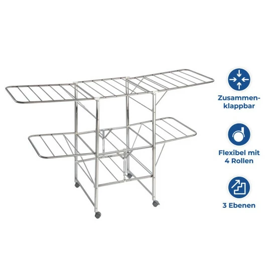 Wenko Wäschetrockner Edelstahl Mobil 5 Wenko Wäschetrockner Edelstahl Mobil – Bild 3