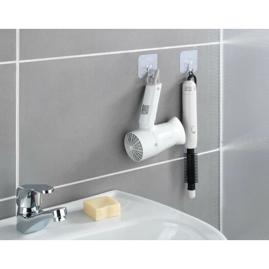 Multifunktionale Haken, 10 Stück, Selbstklebend, WENKO 4 Multifunktionale Haken, 10 Stück, Selbstklebend, WENKO – Bild 2