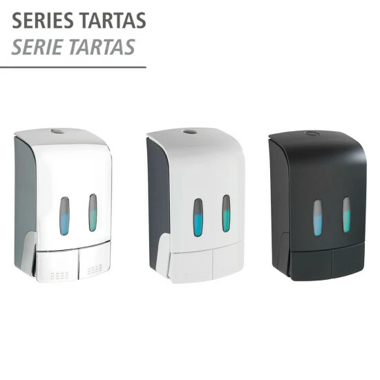 Wenko 2-Kammer Desinfektionsmittel- Und Seifenspender Tartas Schwarz 11 Wenko 2-Kammer Desinfektionsmittel- Und Seifenspender Tartas Schwarz – Bild 9