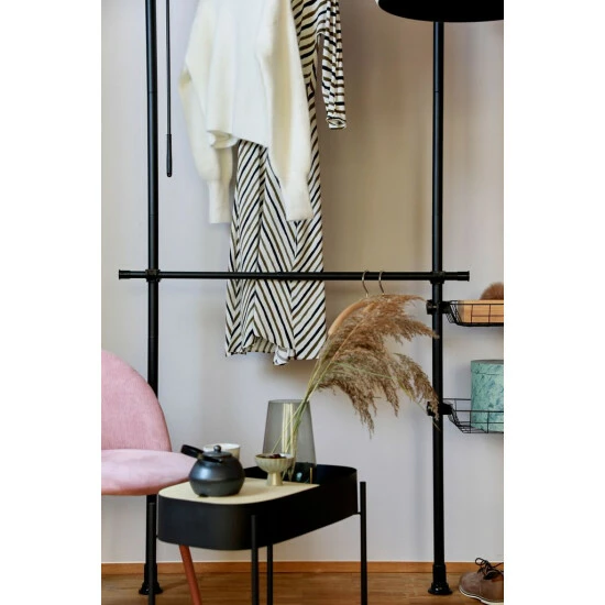 WENKO Teleskop-System Herkules Basic, Schwarz, Metall, 75-120 X 165-300 X 11 Cm | Verstellbares Ordnungssystem Mit 2 Kleiderstangen, Flexibel Anpassbar Für Den Begehbaren Kleiderschrank | Inkl. 2er Set Reinigungsschwämme Gratis 8 WENKO Teleskop-System Herkules Basic, Schwarz, Metall, 75-120 X 165-300 X 11 Cm | Verstellbares Ordnungssystem Mit 2 Kleiderstangen, Flexibel Anpassbar Für Den Begehbaren Kleiderschrank | Inkl. 2er Set Reinigungsschwämme Gratis – Bild 6