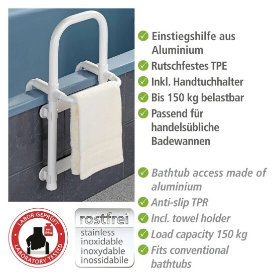 Wenko Badewannen-Einstiegshilfe Secura Weiß 8 Wenko Badewannen-Einstiegshilfe Secura Weiß – Bild 6