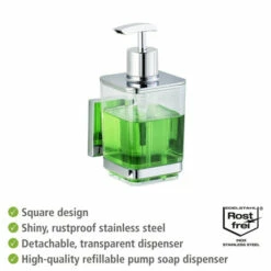 Wenko Vacuum-Loc® Seifenspender Quadro Edelstahl -Günstiges Wenko Geschäft unnamed file 3752