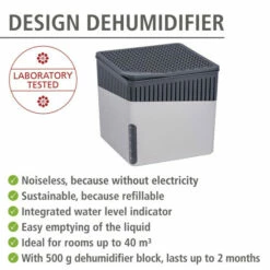 Wenko Raumentfeuchter Cube Grau 500 G -Günstiges Wenko Geschäft unnamed file 3878