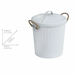 Wenko Kosmetikeimer Gara Weiß Matt