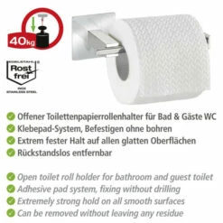 Wenko Turbo-Loc® Edelstahl Toilettenpapierhalter Ohne Deckel Quadro 21 Wenko Turbo-Loc® Edelstahl Toilettenpapierhalter Ohne Deckel Quadro -Günstiges Wenko Geschäft unnamed file 3984