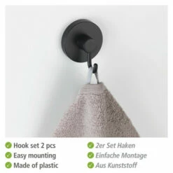 Wenko Vacuum-Loc® Haken Schwarz 2er Set -Günstiges Wenko Geschäft unnamed file 4015