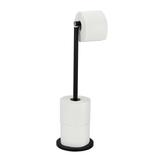 Wenko Stand Toilettenpapierhalter 2 In 1 Schwarz 3 Wenko Stand Toilettenpapierhalter 2 In 1 Schwarz