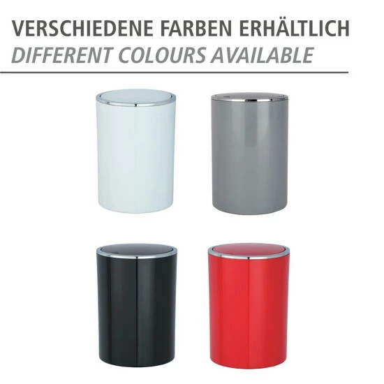 Wenko Schwingdeckeleimer Inca Black 7 Wenko Schwingdeckeleimer Inca Black – Bild 5