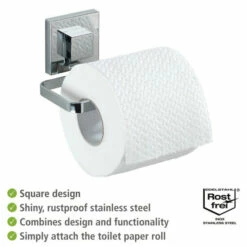 Wenko Vacuum-Loc® Toilettenpapierhalter Quadro Edelstahl -Günstiges Wenko Geschäft unnamed file 4200