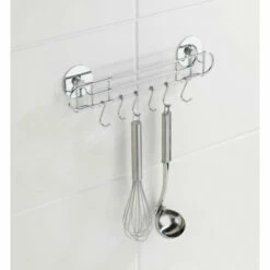 Wenko TurboFIX Küchen-Reling Mit 6 Haken -Günstiges Wenko Geschäft unnamed file 4224