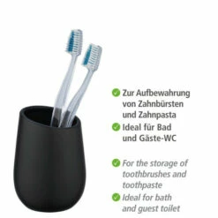 Wenko Zahnputzbecher Badi Schwarz Keramik -Günstiges Wenko Geschäft unnamed file 4233