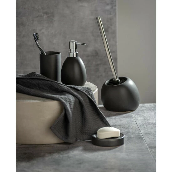 Wenko Zahnputzbecher Polaris Schwarz Matt 6 Wenko Zahnputzbecher Polaris Schwarz Matt – Bild 4