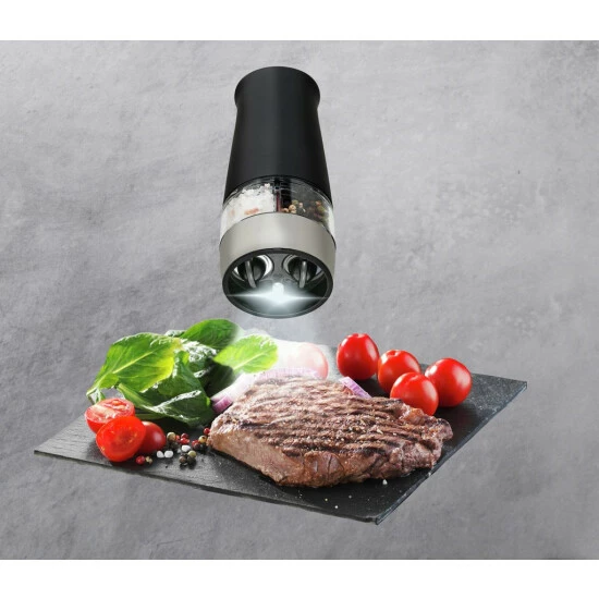 Wenko Elektrische Mühle Mit Licht 2 In 1 Schwarz 8 Wenko Elektrische Mühle Mit Licht 2 In 1 Schwarz – Bild 6