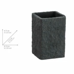 Wenko Zahnputzbecher Villata Grau