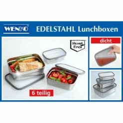Lebensmittelbehälter, Edelstahl, 3 Stück, WENKO - WENKO -Günstiges Wenko Geschäft unnamed file 4322