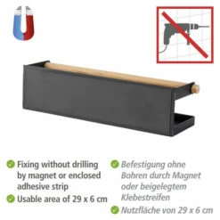 Wenko Gewürzregal Magna Schwarz -Günstiges Wenko Geschäft unnamed file 4392