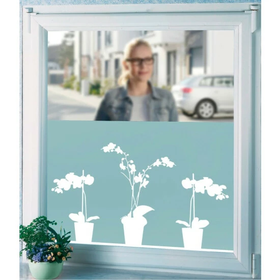 Wenko Sichtschutzfolie Orchidee 3 Wenko Sichtschutzfolie Orchidee