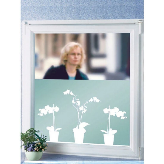 Wenko Sichtschutzfolie Orchidee 4 Wenko Sichtschutzfolie Orchidee – Bild 2