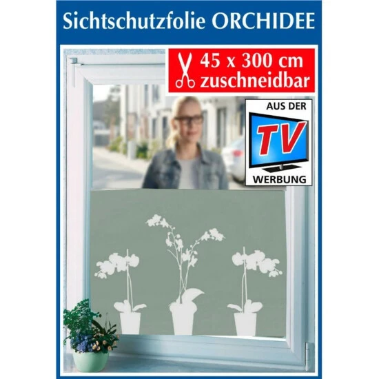 Wenko Sichtschutzfolie Orchidee 7 Wenko Sichtschutzfolie Orchidee – Bild 5
