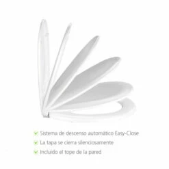 WENKO Toilettensitz Varoni Weiß - WC-Sitz Mit Absenkautomatik (Easy Close) Und Komfortabler Fix Clip Befestigung -Günstiges Wenko Geschäft unnamed file 4529