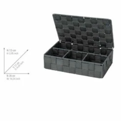 Wenko Aufbewahrungskorb Mit Deckel Adria Klein Dunkelgrau -Günstiges Wenko Geschäft unnamed file 4567