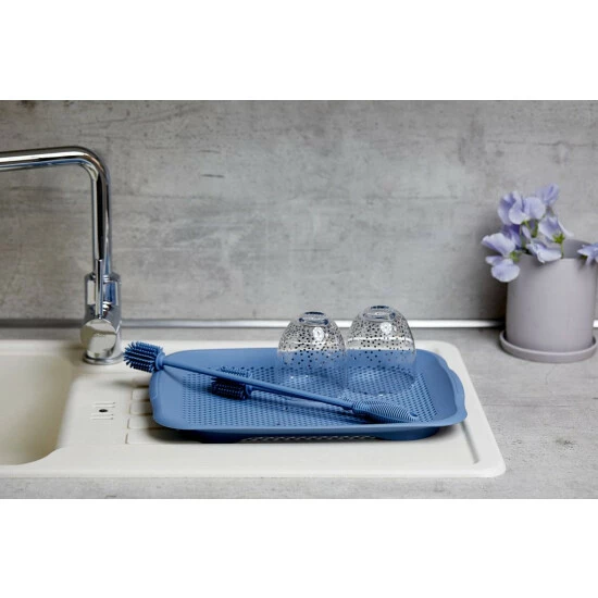 Wenko Silikon Spülbürste Blau 6 Wenko Silikon Spülbürste Blau – Bild 4