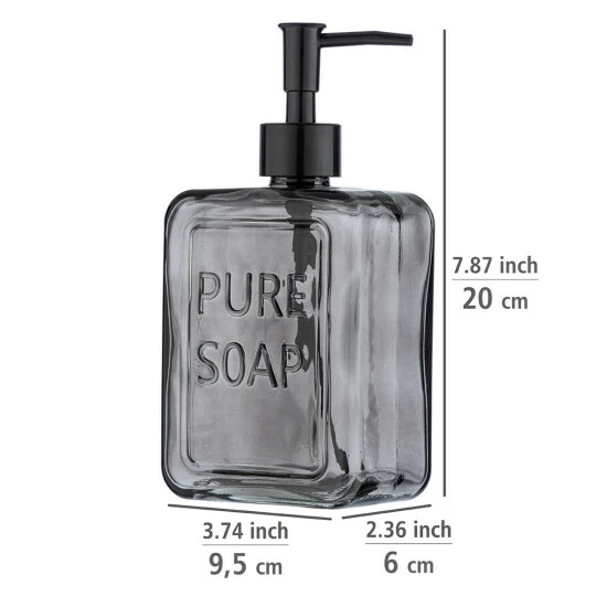 Wenko Seifenspender Pure Soap, Grau 6 Wenko Seifenspender Pure Soap, Grau – Bild 4