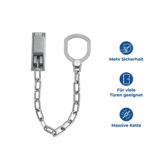Wenko Türgriff-Kette Abschließbar 5 Wenko Türgriff-Kette Abschließbar – Bild 3