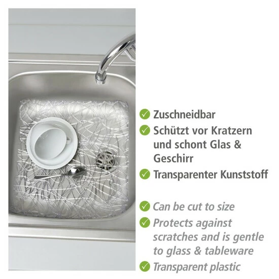 Wenko Spülbeckeneinlage Cross Transparent 5 Wenko Spülbeckeneinlage Cross Transparent – Bild 3