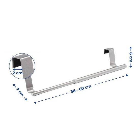Wenko Tür-Handtuchstange Teleskop 60 Cm 14 Wenko Tür-Handtuchstange Teleskop 60 Cm – Bild 12