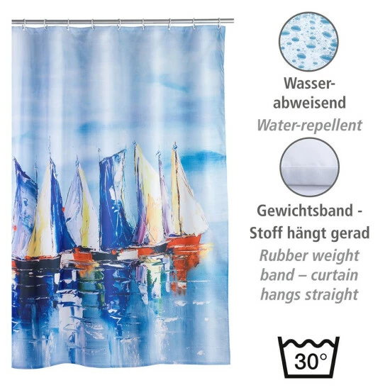 Wenko Duschvorhang Sailing 5 Wenko Duschvorhang Sailing – Bild 3