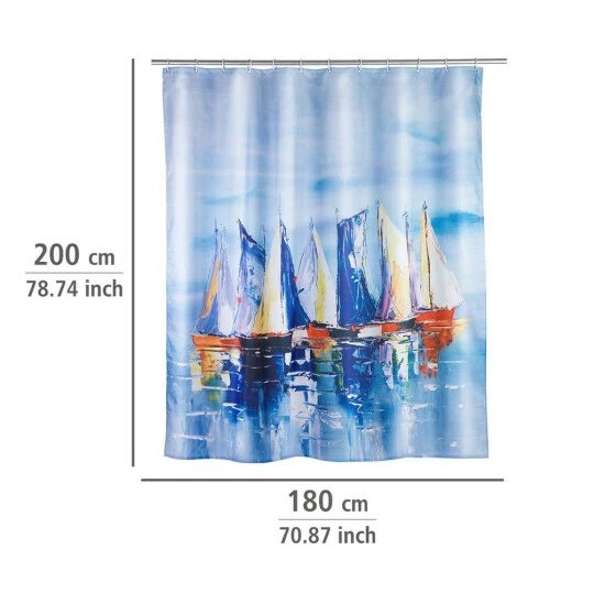 Wenko Duschvorhang Sailing 7 Wenko Duschvorhang Sailing – Bild 5