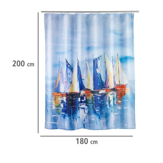 Wenko Duschvorhang Sailing 8 Wenko Duschvorhang Sailing – Bild 6