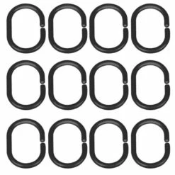 Wenko Duschvorhangringe Schwarz Klein 12er Set -Günstiges Wenko Geschäft unnamed file 4900