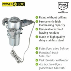 Wenko Haartrocknerhalter Bosio Glänzend Edelstahl -Günstiges Wenko Geschäft unnamed file 4970