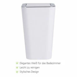 WENKO Kosmetikeimer Candy, Weiß, Kleiner Schwingdeckel-Eimer Aus Bruchsicherem Kunststoff, BPA-frei, 18 X 28,5 X 18 Cm, 6,0 L | Inkl. 2er Set Reinigungsschwämme Gratis 14 WENKO Kosmetikeimer Candy, Weiß, Kleiner Schwingdeckel-Eimer Aus Bruchsicherem Kunststoff, BPA-frei, 18 X 28,5 X 18 Cm, 6,0 L | Inkl. 2er Set Reinigungsschwämme Gratis -Günstiges Wenko Geschäft unnamed file 4988